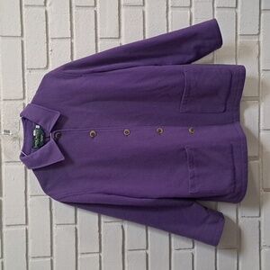 Harve Bernard Purple Lined Wool Blend Bussiness Jacket. Size 12